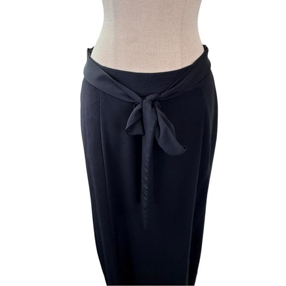 Liz Claiborne Elegant Black Maxi Skirt with Bow Detail - Picture 4 of 6